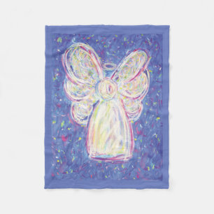 Starry Guardian Angel Custom Fleece Deken
