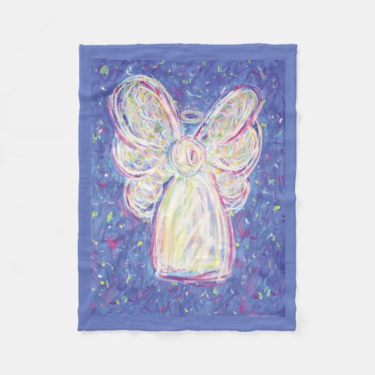 Starry Guardian Angel Custom Fleece Deken (Voorkant)