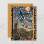 Starry Halloween Night Briefkaart (Voorkant / Achterkant)