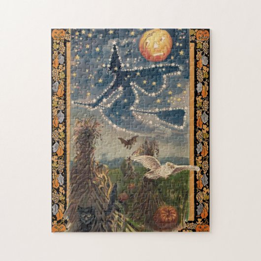 Starry Halloween Night Puzzle Legpuzzel (Verticaal)