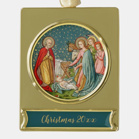 Starry Heavens (VVP 003) Verguld Banner Ornament (Voorkant)