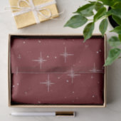 Starry Holiday Tissue Paper – Rood met Zilveren St Tissuepapier (Geschenk)
