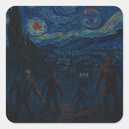 Starry Horror Night Sticker