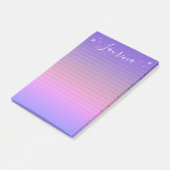Starry Hues Gepersonaliseerde Naam Notitieblok (Pa Post-it® Notes (Schuin)