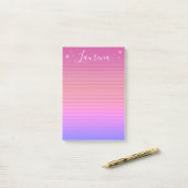 Starry Hues Gepersonaliseerde Naam Notitieblok (Ro Post-it® Notes (Op bureau)