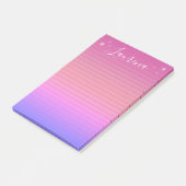 Starry Hues Gepersonaliseerde Naam Notitieblok (Ro Post-it® Notes (Schuin)
