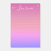 Starry Hues Gepersonaliseerde Naam Notitieblok (Ro Post-it® Notes (Voorkant)