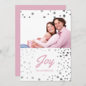 Starry Joy Kerstvakantie Foto Feestdagenkaart (Voorkant / Achterkant)