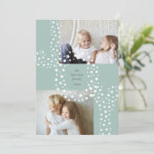 Starry Joy | Twee foto Feestdagenkaart (Staand voorkant)