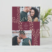 Starry Joy | Twee foto Feestdagenkaart (Staand voorkant)