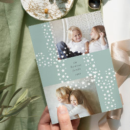 Starry Joy | Twee foto Feestdagenkaart