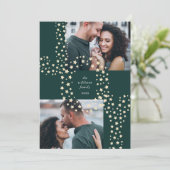 Starry Joy | Twee foto Feestdagenkaart (Staand voorkant)