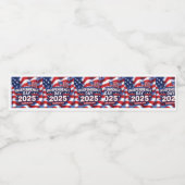 Starry July 4th Celebration Labels Waterfles Etiket (Enkel label)