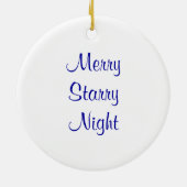 Starry Kerstnacht Ornament (Achterkant)
