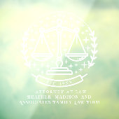 Starry Law Attorney Laurel Business Window Cling Raamsticker (Vel 3)