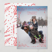 starry lijst kerst Holiday Feestdagenkaart (Voorkant / Achterkant)