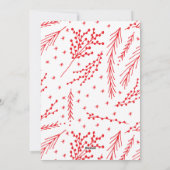 starry lijst kerst Holiday Feestdagenkaart (Achterkant)