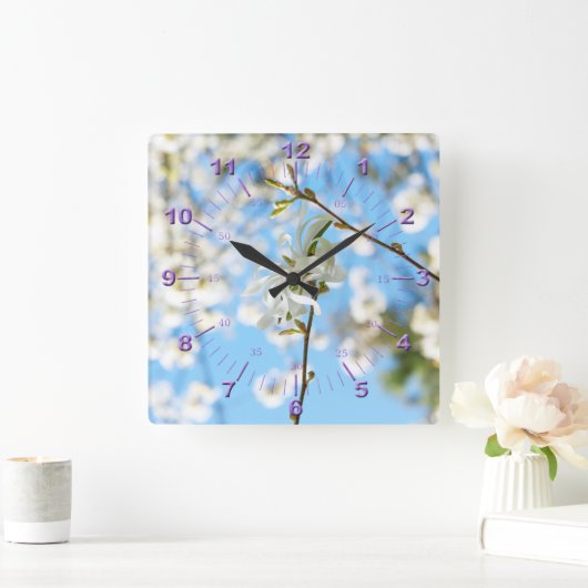 Starry Magnolia 6490 Vierkante Klok (Huis)