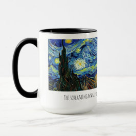 Starry man coffee mug. mok