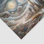 Starry Manhattan Decoupage Tissuepapier (Detail)