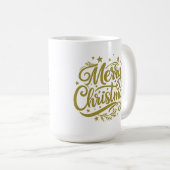 Starry Merry Christmas Greeting Koffiemok (Voorkant rechts)