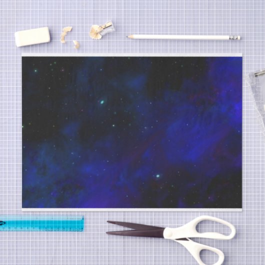 Starry Midnight Blue Sky Tissuepapier (Craft)