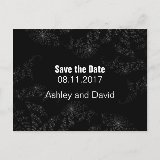 Starry Midnight Sky Aankondigingskaart (Voorkant)