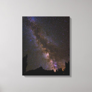 Starry Milky way, Californië Canvas Afdruk