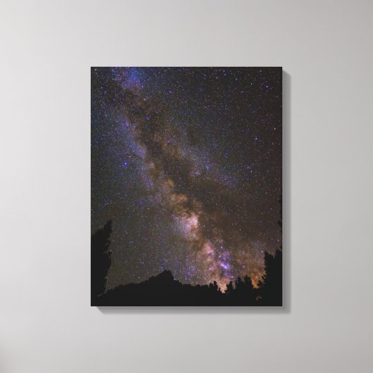Starry Milky way, Californië Canvas Afdruk (Voorkant)