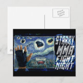 Starry MMA Fight Night Briefkaart (Voorkant / Achterkant)
