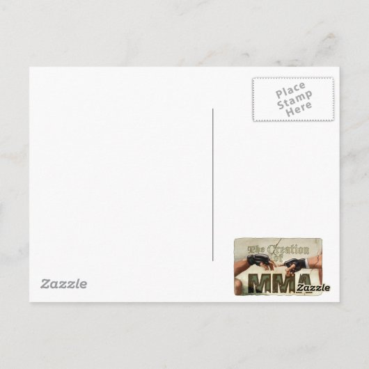Starry MMA Fight Night Briefkaart (Achterkant)