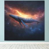 Starry Nebula Humpback Canvas Afdruk (Insitu (Houten vloer))