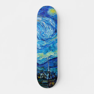 Starry Nigh Van Gogh schildert levendige kunst Persoonlijk Skateboard