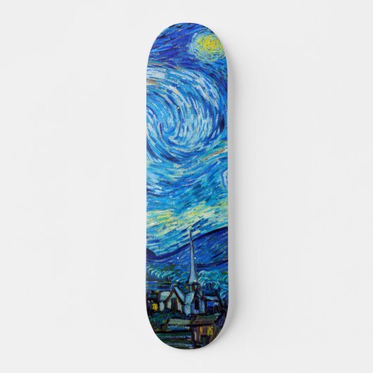 Starry Nigh Van Gogh schildert levendige kunst Persoonlijk Skateboard (Voorkant)