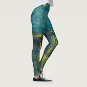 Starry Night, 1888 by Vincent van Gogh Leggings (Rechts)