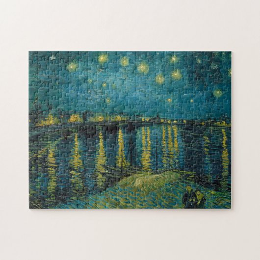 Starry Night, 1888 by Vincent van Gogh Legpuzzel (Horizontaal)