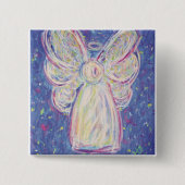 Starry Night Angel Button (square) (Voorkant)