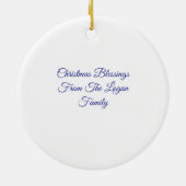 Starry Night Angel in Paper-Cut Style Keramisch Ornament (Achterkant)