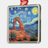 Starry Night Arches National Park Metalen Ornament (Links)