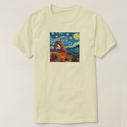 Starry Night Arches National Park T-shirt (Design voorkant)