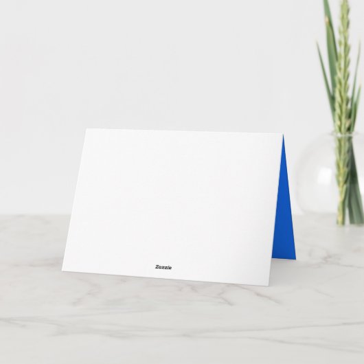 STARRY NIGHT Bar Mitzvah Thank You Card Bedankkaart (Achterkant)