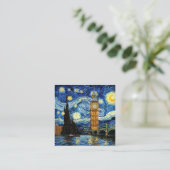 Starry Night Big Ben London England Informatiekaartje (Staand voorkant)