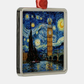 Starry Night Big Ben London England Metalen Ornament (Rechts)