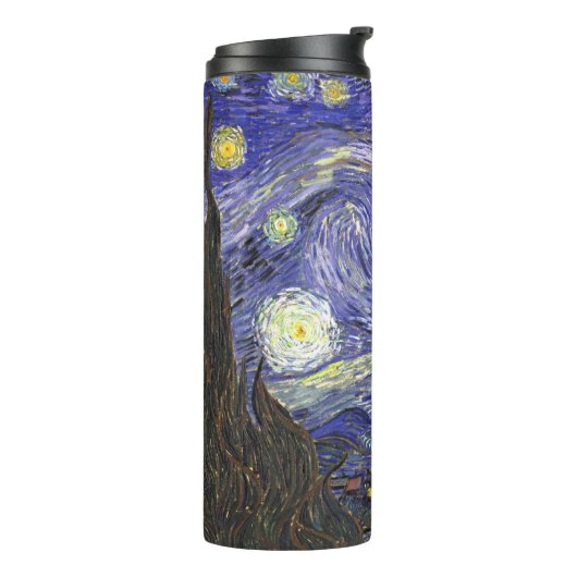 Starry Night by Vincent van Gogh Thermosbeker (Gedraaid links)