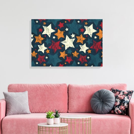 Starry Night Chaos Canvas Afdruk (Insitu (Woonkamer))