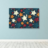 Starry Night Chaos Canvas Afdruk (Insitu (Houten vloer))