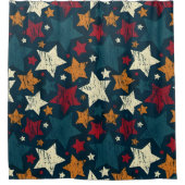 Starry Night Chaos Douchegordijn (Voorkant)