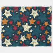 Starry Night Chaos Fleece Deken (Voorkant (Horizontaal))