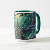 Starry Night Christmas Santa Mug Mok (Voorkant rechts)