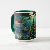 Starry Night Christmas Santa Mug Mok (Voorkant links)